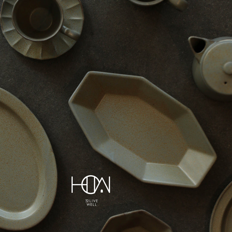 CHIPS | ANCIENT POTTERY GRAY | OVAL PLATE