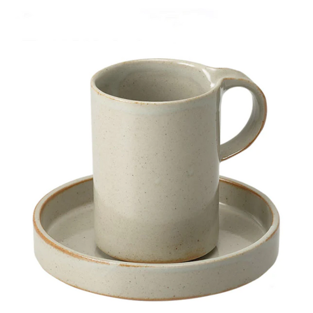 CERAMIC JAPAN | MODERATO HI CUP & SAUCER (GRAY)