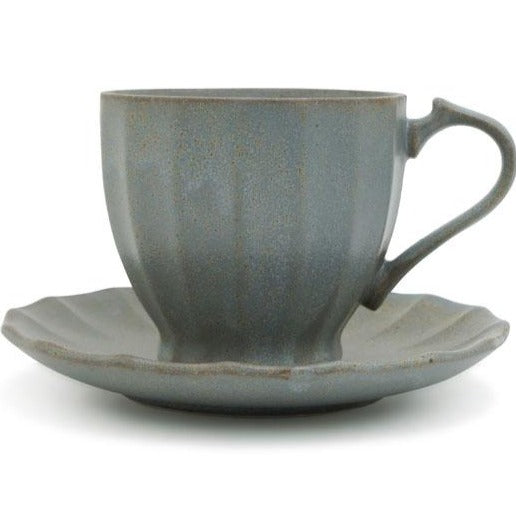 CHIPS | ANCIENT POTTERY GRAY | CUP & SAUCER
