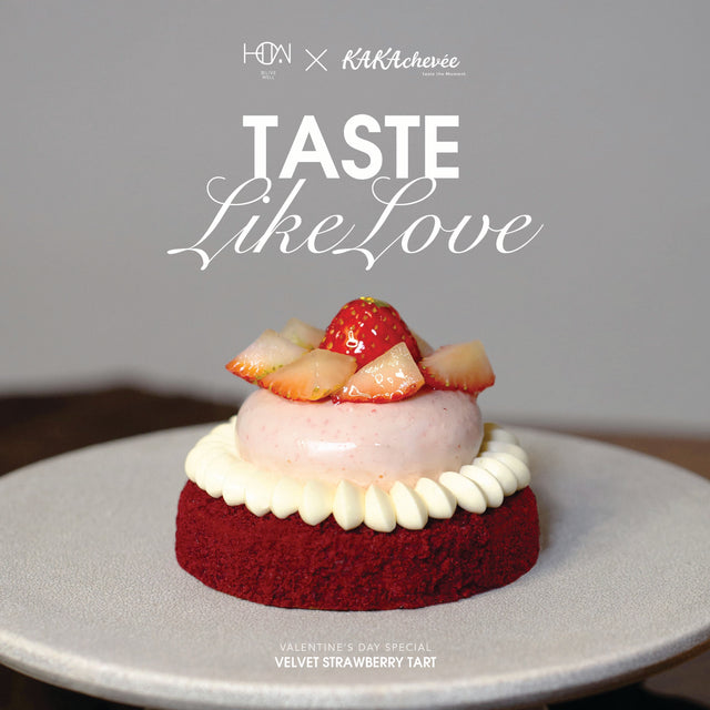 ［ 接受預訂中 PRE ORDER NOW ］HOW X KAKAchevée 情人節限定 4"紅絲絨士多啤梨撻