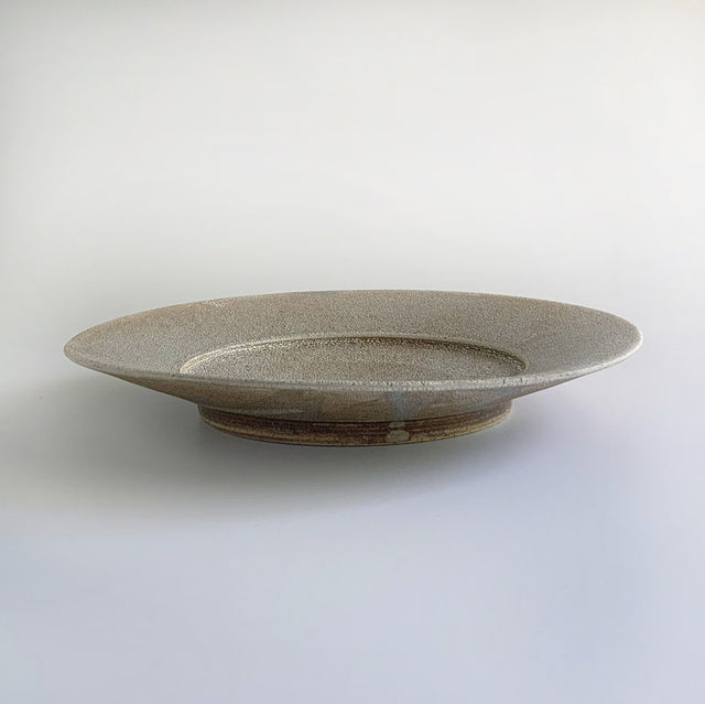 Mishim Pottery | Fractal rim plate M (sabi)
