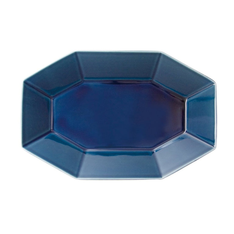 小田陶器 | Octagon Plate-Blue