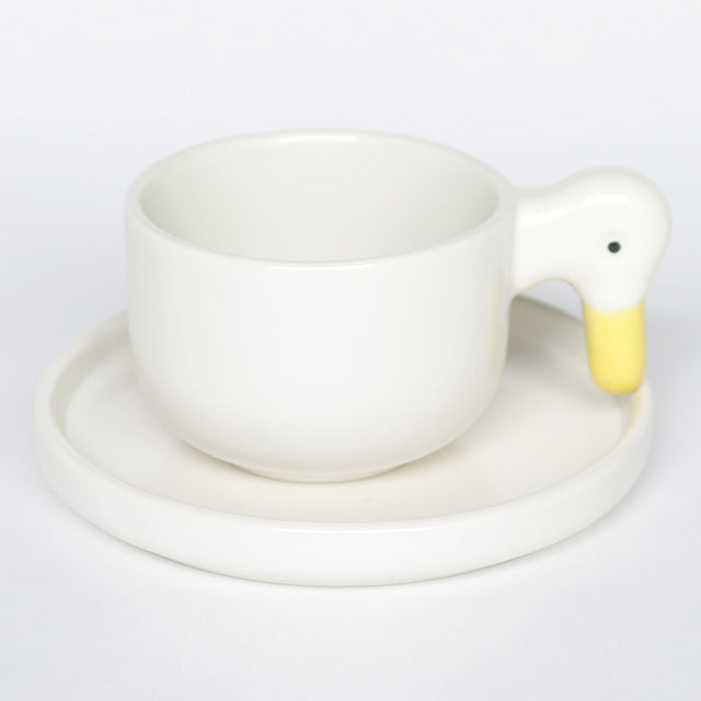 CERAMIC JAPAN - DUCK CUP AND SAUCER